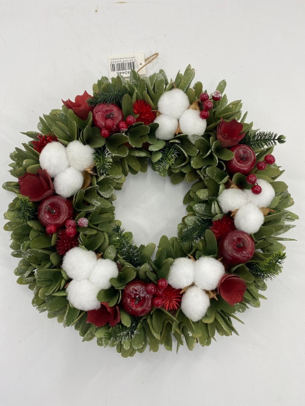 Cotton & Berry Silk Wreath